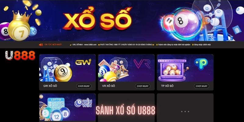 Sảnh Xổ số U888